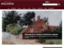 Tablet Screenshot of historyofwollaston.info
